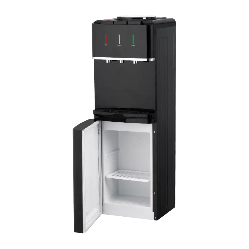 YR-2508/YLR-2508/YLR-2508Y Svart vertikal vanndispenser til husholdningsbruk YR-2508/YLR-2508/YLR-2508Y Svart vertikal vanndispenser til husholdningsbruk