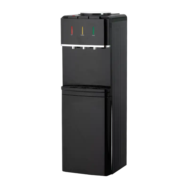 YR-2508/YLR-2508/YLR-2508Y Svart vertikal vanndispenser til husholdningsbruk YR-2508/YLR-2508/YLR-2508Y Svart vertikal vanndispenser til husholdningsbruk