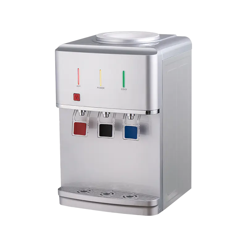 YR-2509T/YLR-2509T Sølv tre-uttak skrivebordsvanndispenser YR-2509T/YLR-2509T Sølv tre-uttak skrivebordsvanndispenser